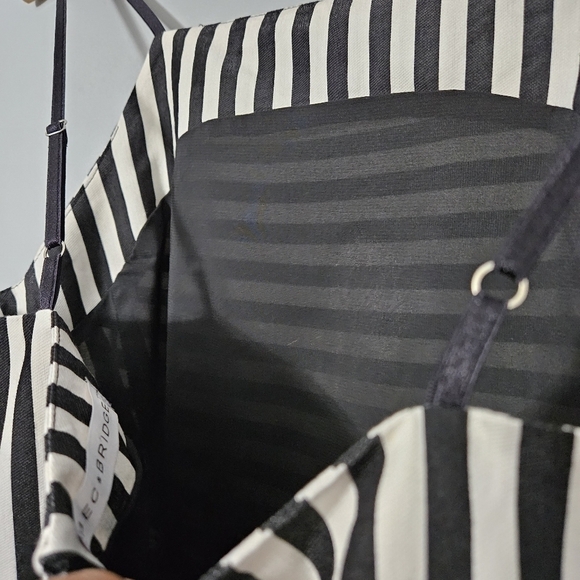 Bec + Bridge Black and White Stripe Fit n Flare Mini Dress - Picture 10 of 12